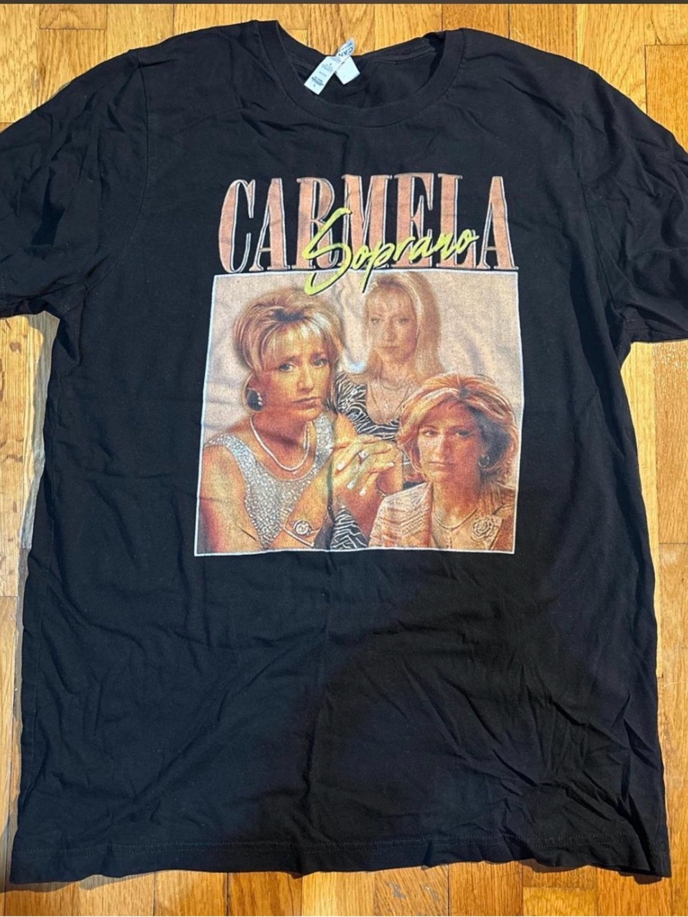 Bella Canvas Black Carmela Soprano Graphic Tee